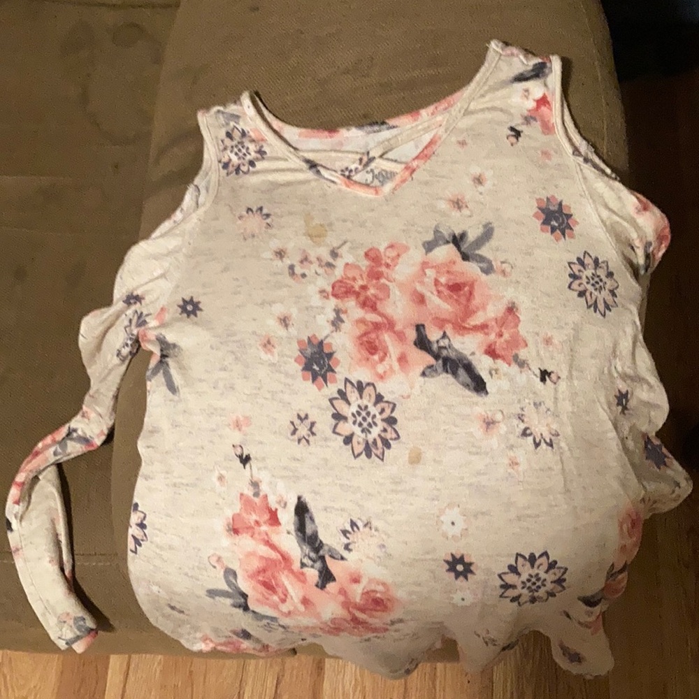 Justice shoulderless long sleeve